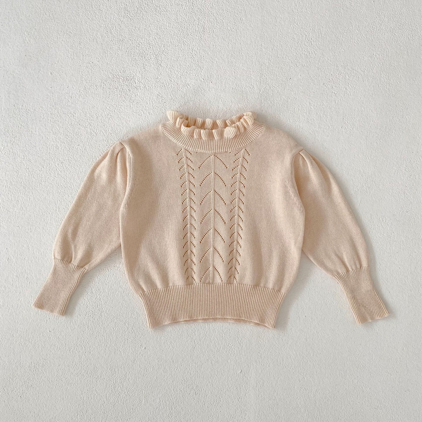 Baby Kid Girls Solid Color Sweaters