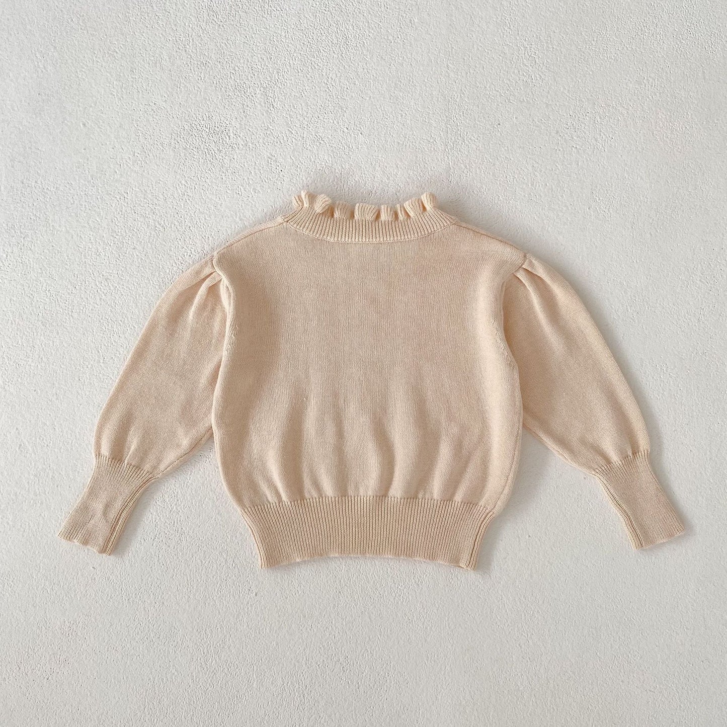 Baby Kid Girls Solid Color Sweaters