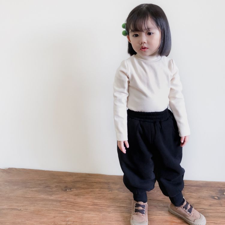 Baby Kid Girls Boys Solid Color Pants