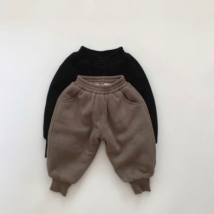 Baby Kid Girls Boys Solid Color Pants