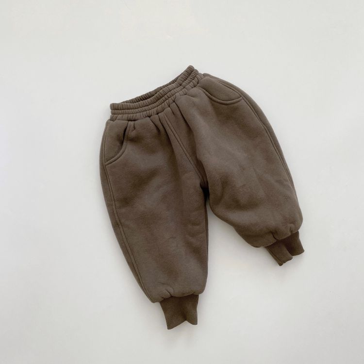 Baby Kid Girls Boys Solid Color Pants