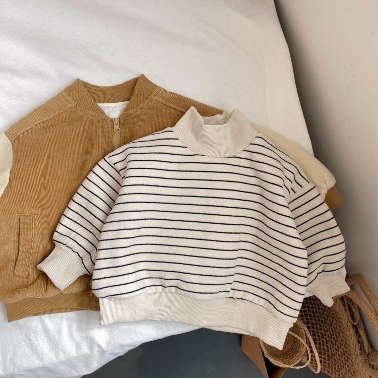 Baby Kid Girls Boys Striped Tops