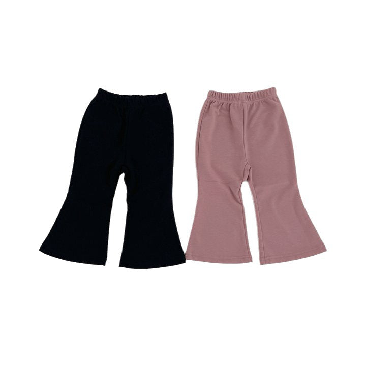 Baby Kid Girls Solid Color Pants