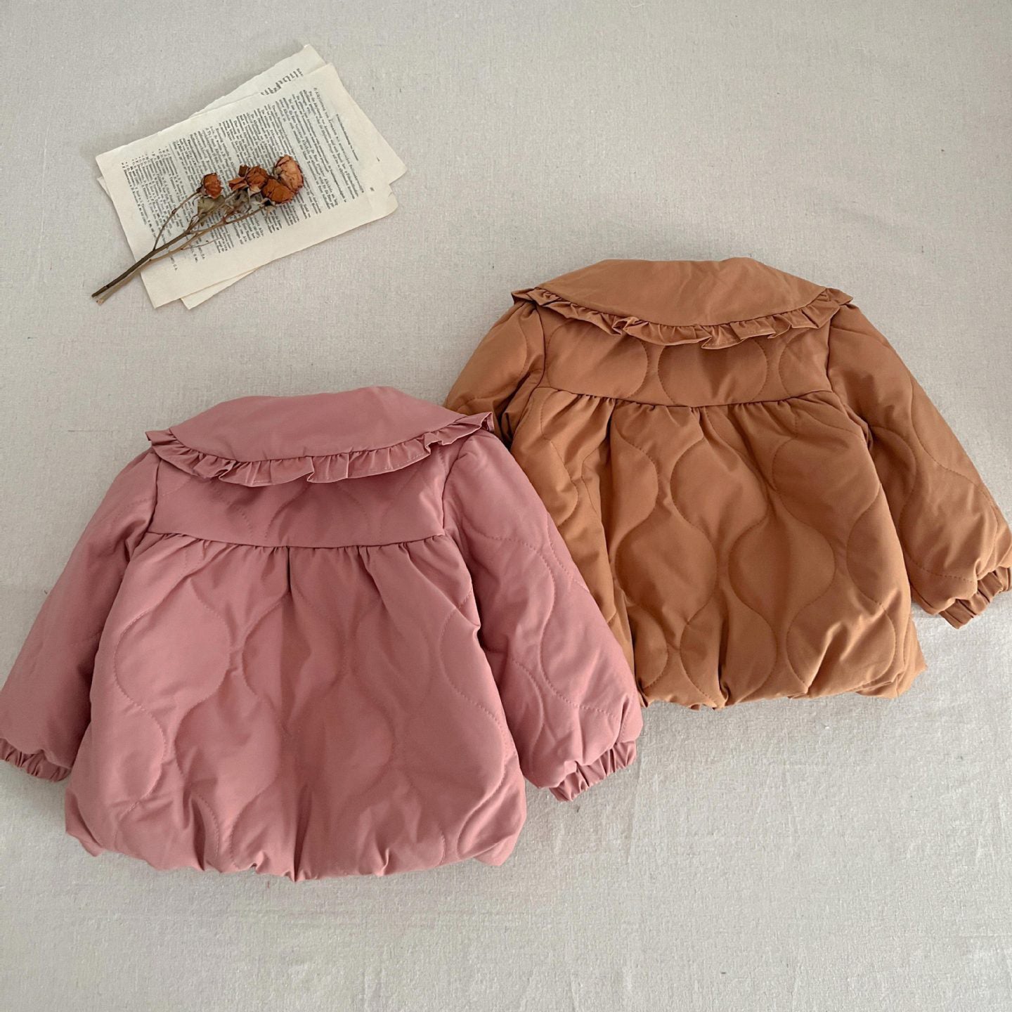 Baby Kid Girls Solid Color Bow Jackets Outwears