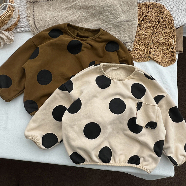 Baby Kid Girls Polka dots Tops