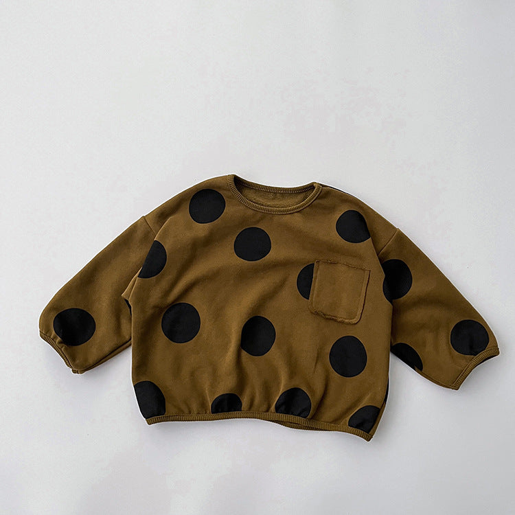 Baby Kid Girls Polka dots Tops