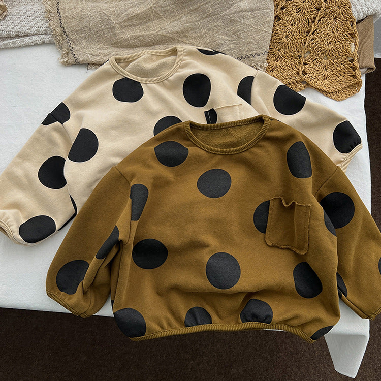 Baby Kid Girls Polka dots Tops