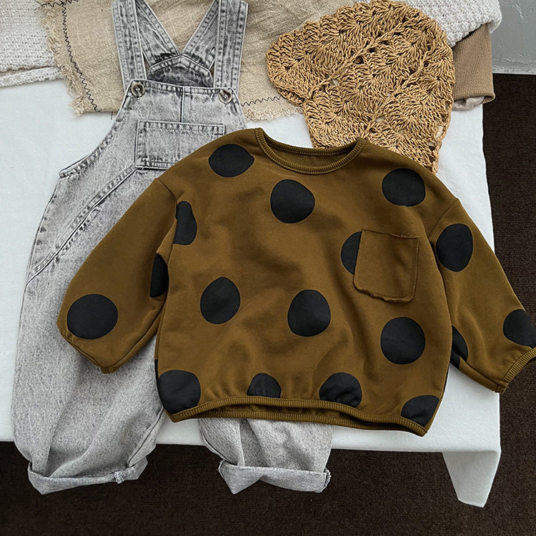 Baby Kid Girls Polka dots Tops