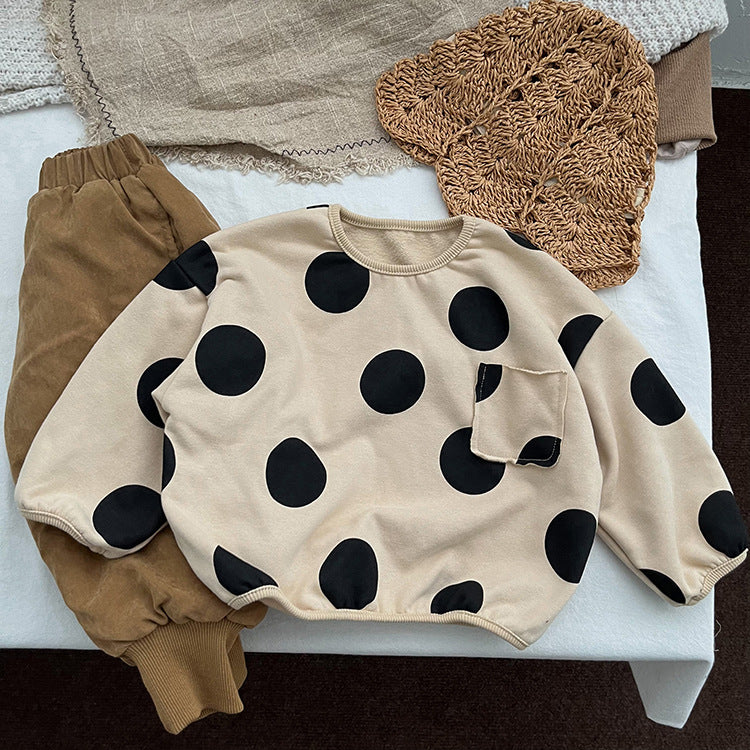 Baby Kid Girls Polka dots Tops