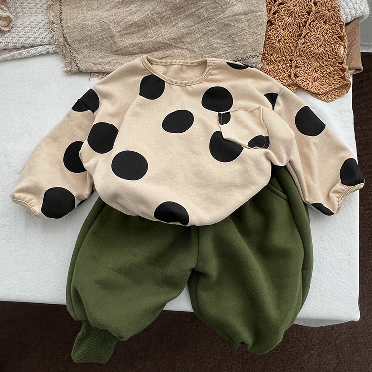 Baby Kid Girls Polka dots Tops