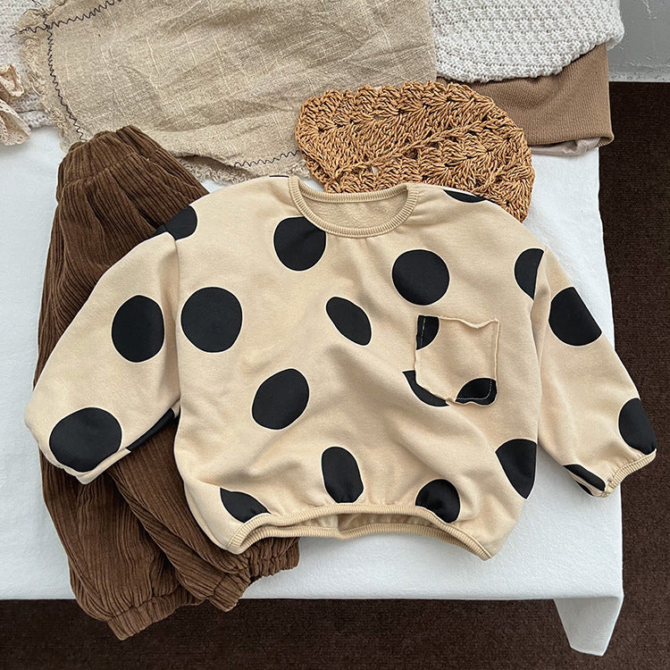 Baby Kid Girls Polka dots Tops