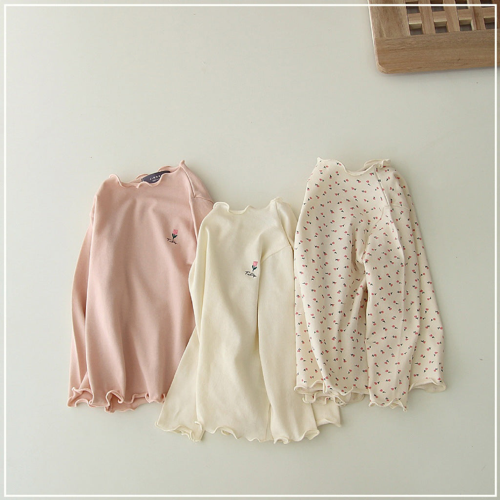 Baby Kid Girls Flower Print Tops